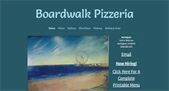 Desktop Screenshot of boardwalkpizzeria.com